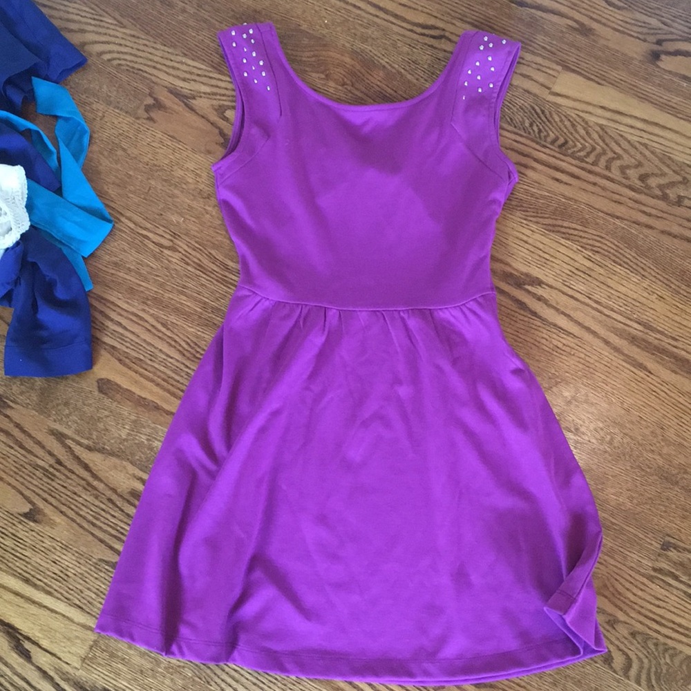 Pink dress with open back